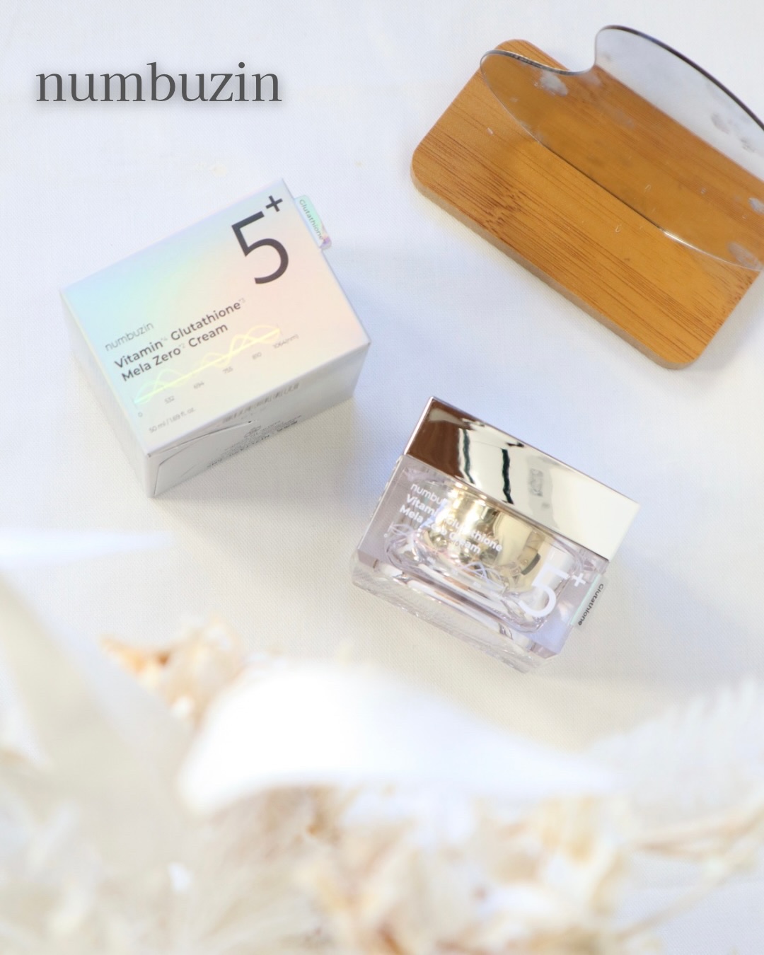 5番 白玉グルタチオンCメラゼロクリーム/numbuzin/フェイスクリームを使ったクチコミ（1枚目）