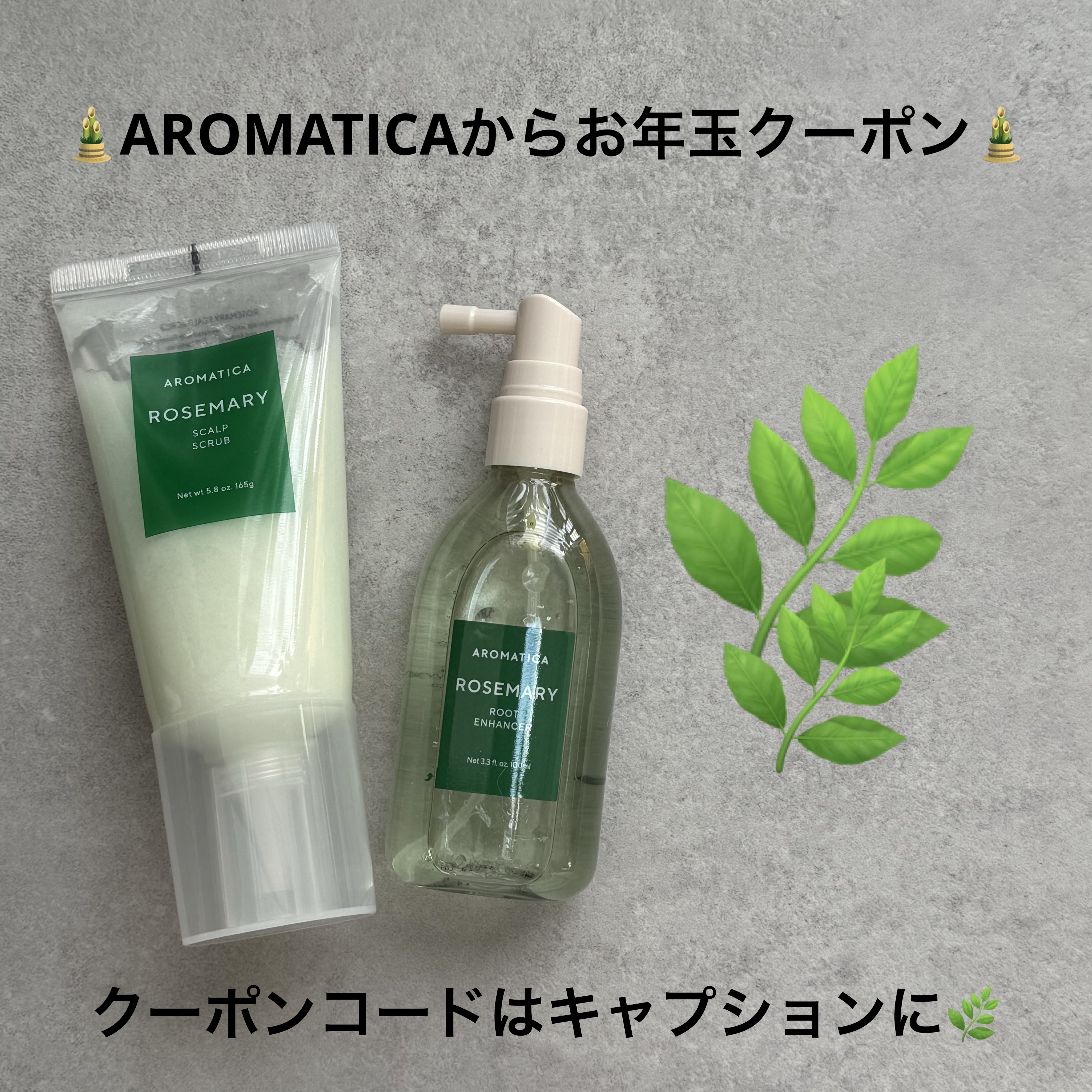 ローズマリー スカルプ スクラブ/AROMATICA/ヘッドスクラブを使ったクチコミ（1枚目）