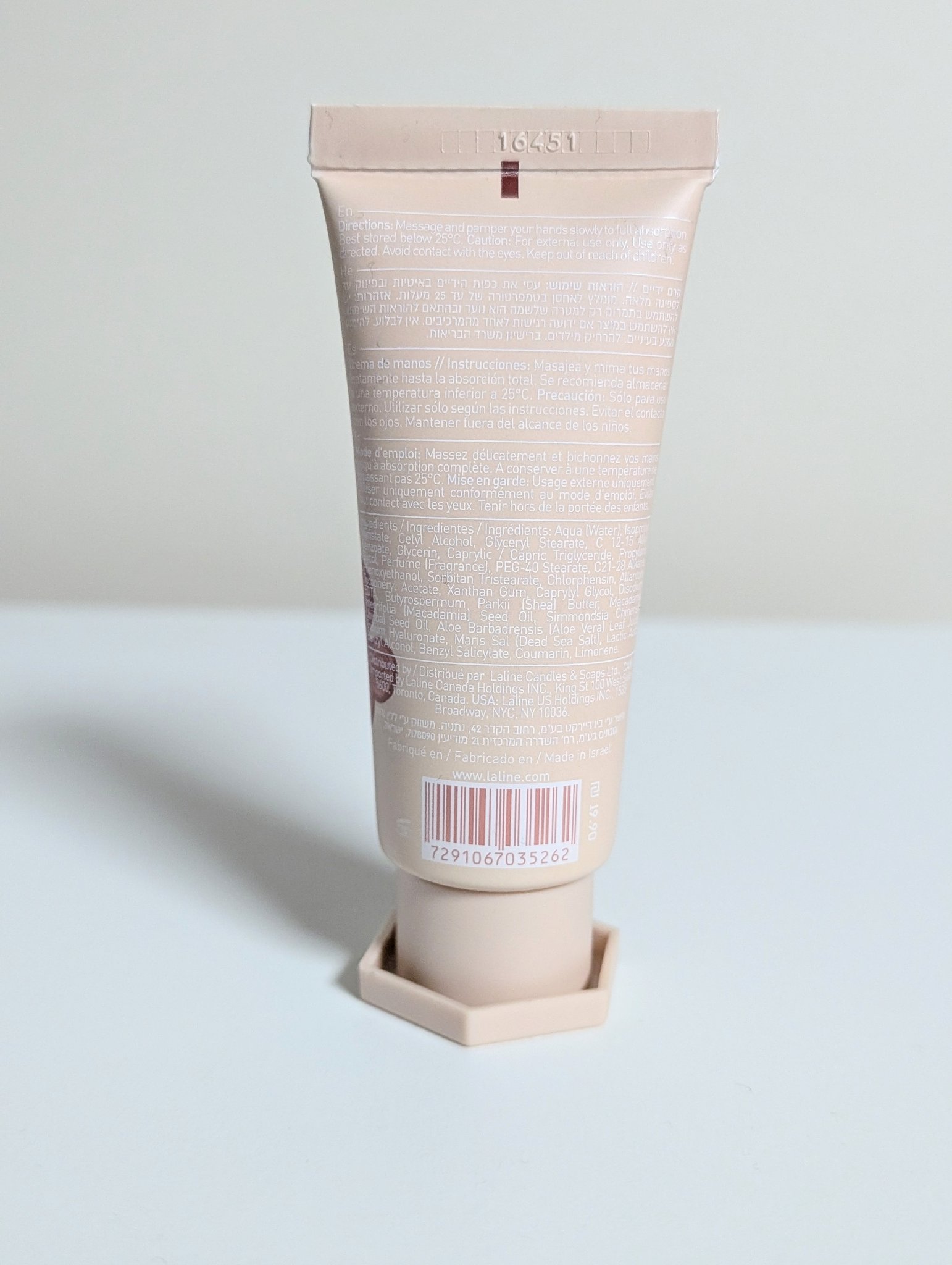 Laline ウォームバニラ ハンドクリームのクチコミ「今、私が使ってるハンドクリームです👐

バニラなんだけど、ちょっとココナッツっぽさを感じる‼️.....」（2枚目）