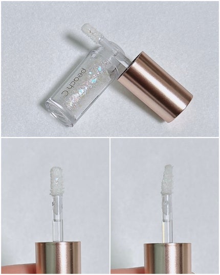 シャンパンアイグリッター/Peach C/グリッターを使ったクチコミ(4枚目)