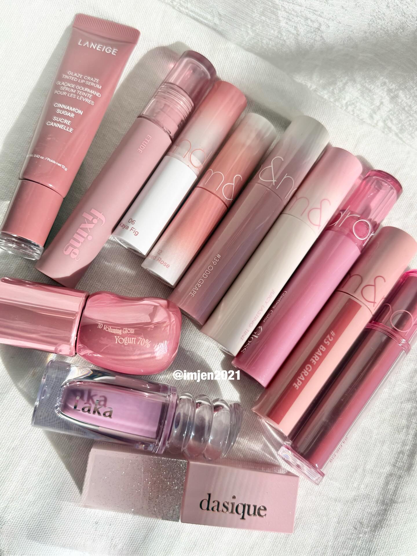 グラスティングカラーグロス/rom&nd/リップグロスを使ったクチコミ（2枚目）