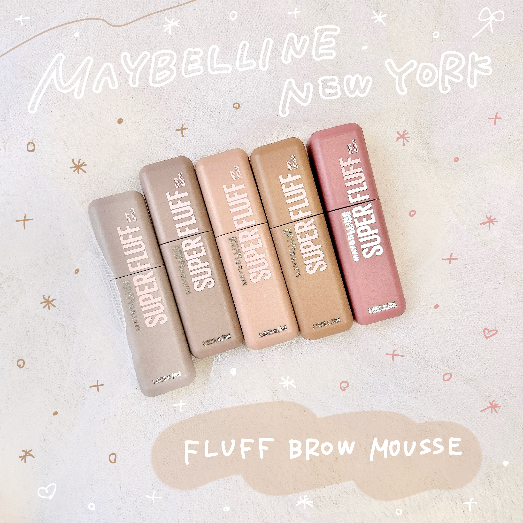 ＳＰ フラッフ ブロウ ムース/MAYBELLINE NEW YORK/眉マスカラを使ったクチコミ（1枚目）