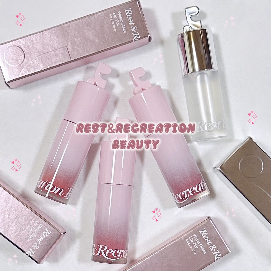 \色持ち抜群❤️‍🔥ツヤティント×ちゅるんちゅるんのツヤ🫧リップオイル/

☁️Rest&Recreation Beauty
🛒Water Glaze Lip Tint
高発色×高光沢×強力着色☺︎
発色のいいツヤティント。ウォータリ
