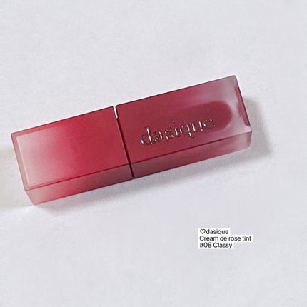 クリームドゥローズティント/dasique/リップティントを使ったクチコミ(4枚目)
