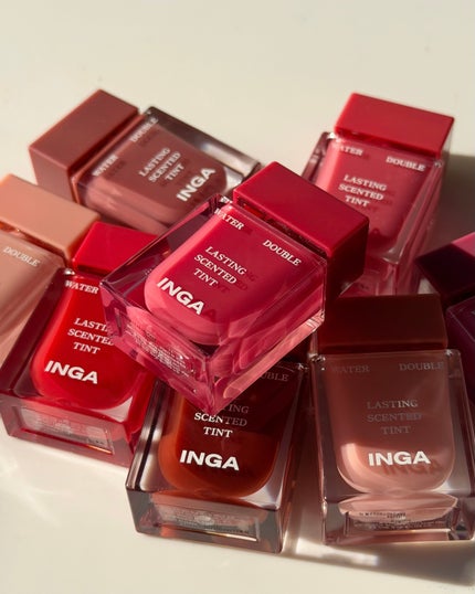 ウォーターダブルラスティングセンティッドティント/INGA/リップティントを使ったクチコミ(9枚目)
