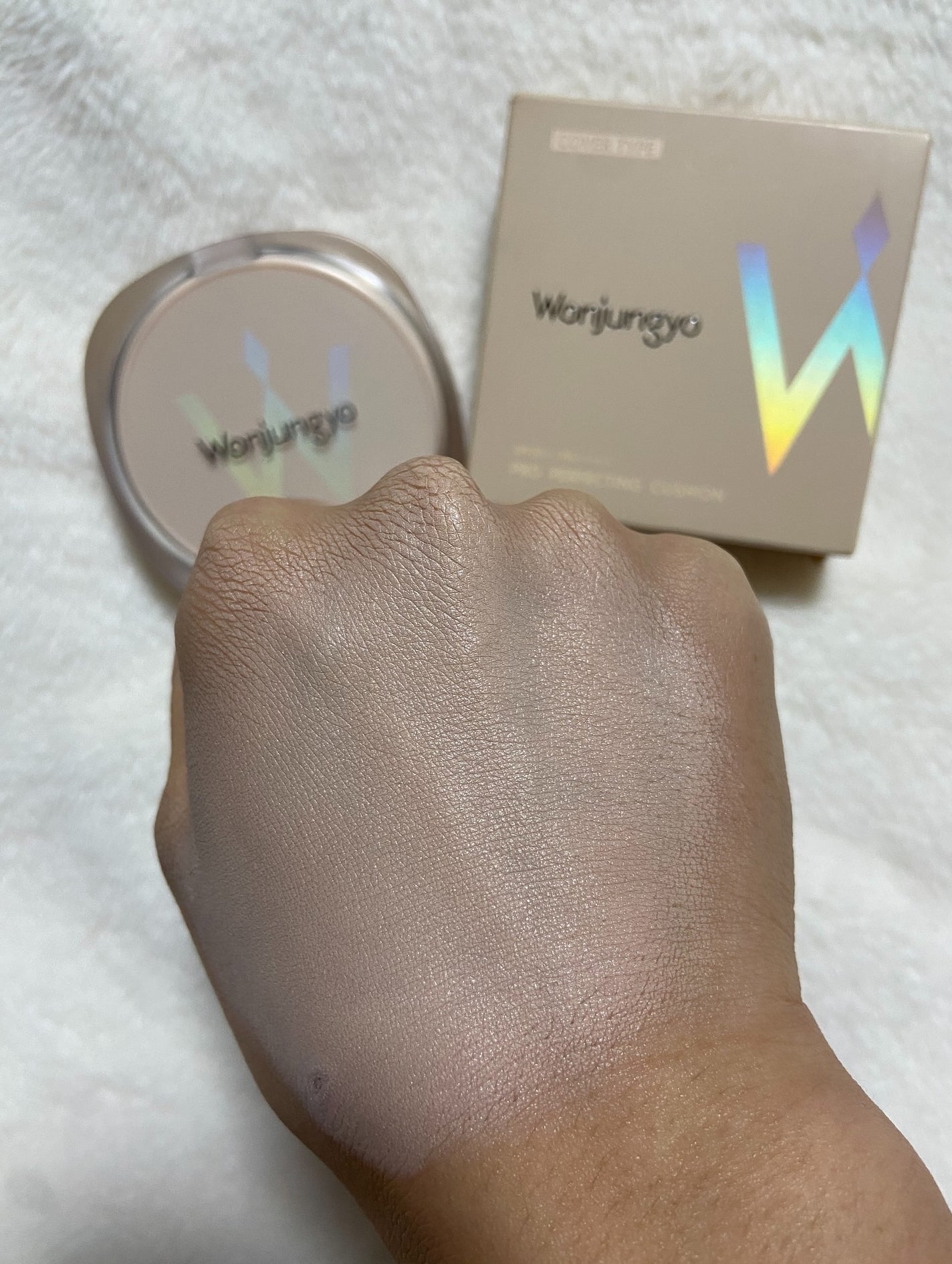 ウォンジョンヨ プロ パーフェクティングクッション ナチュラル/Wonjungyo/クッションファンデーションを使ったクチコミ(7枚目)