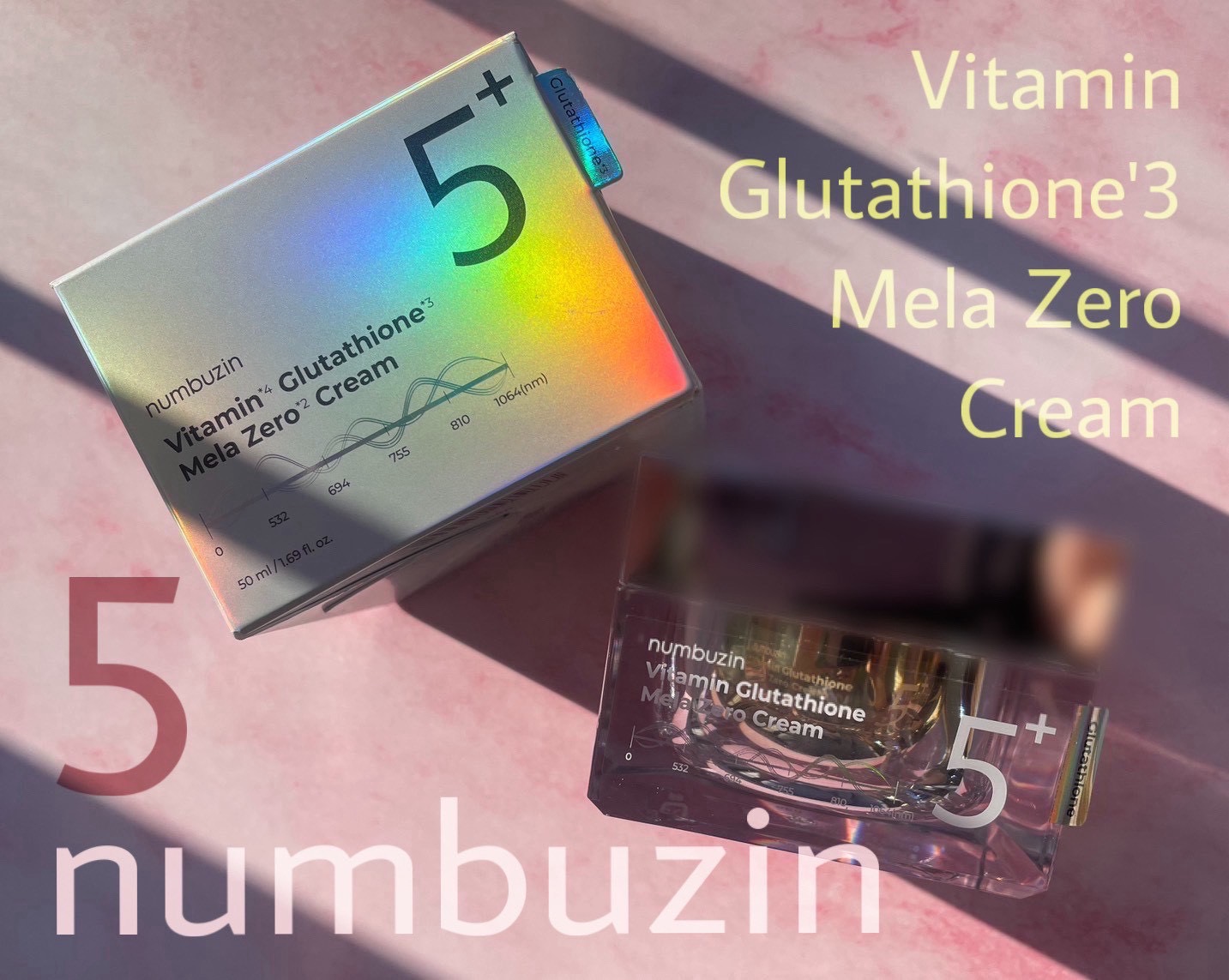 5番 白玉グルタチオンCメラゼロクリーム/numbuzin/フェイスクリームを使ったクチコミ（1枚目）