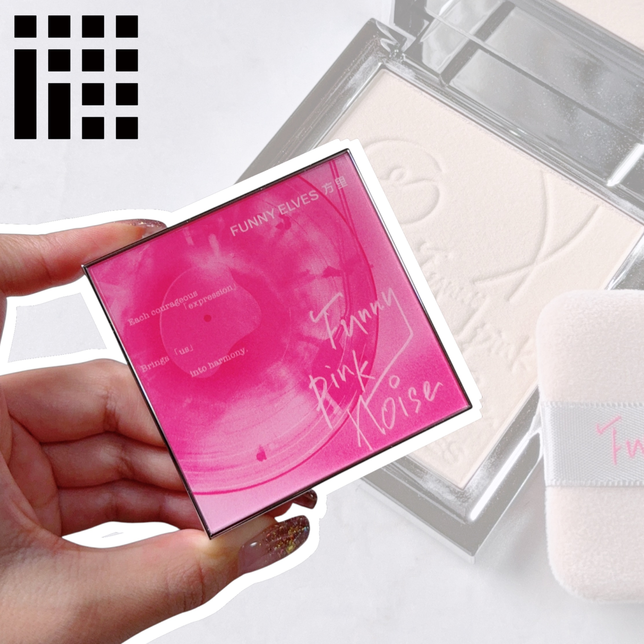 FUNNY ELVES方里 ソフトマットプレストパウダーのクチコミ「⁡
#FUNNYELVES
☑︎#ソフトマットプレストパウダー 
(ピンクノイズ限定パッケージ.....」（1枚目）