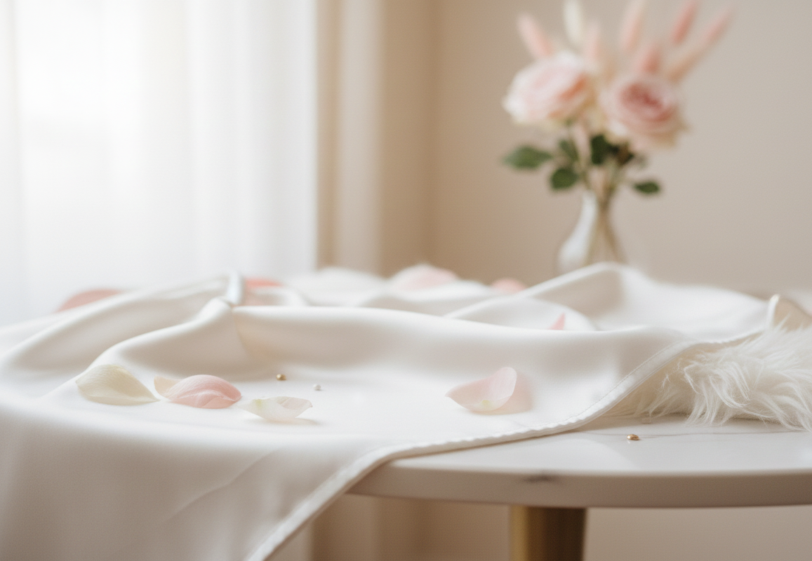 Utukky シルク枕カバーのクチコミ「ローズをお試しさせていただきしました🌹

パッケージを開けた瞬間、

上品でやわらかいローズカ.....」（3枚目）