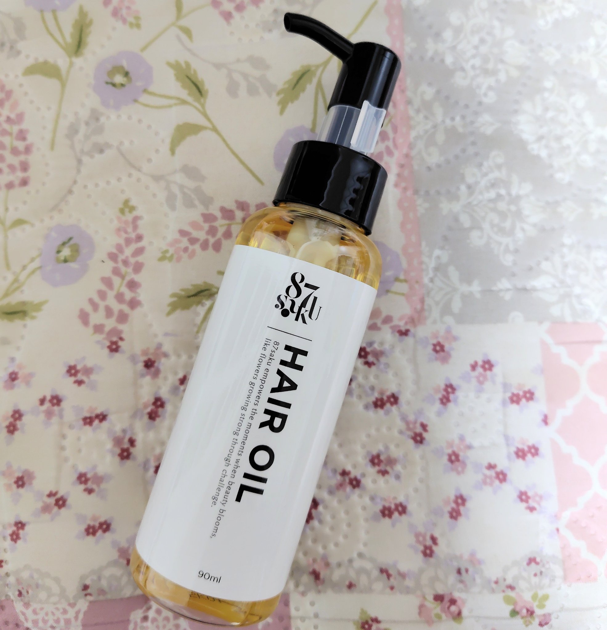 87saku ハナサク シルキーリペア ヘアオイル/87saku/ヘアオイルを使ったクチコミ（1枚目）