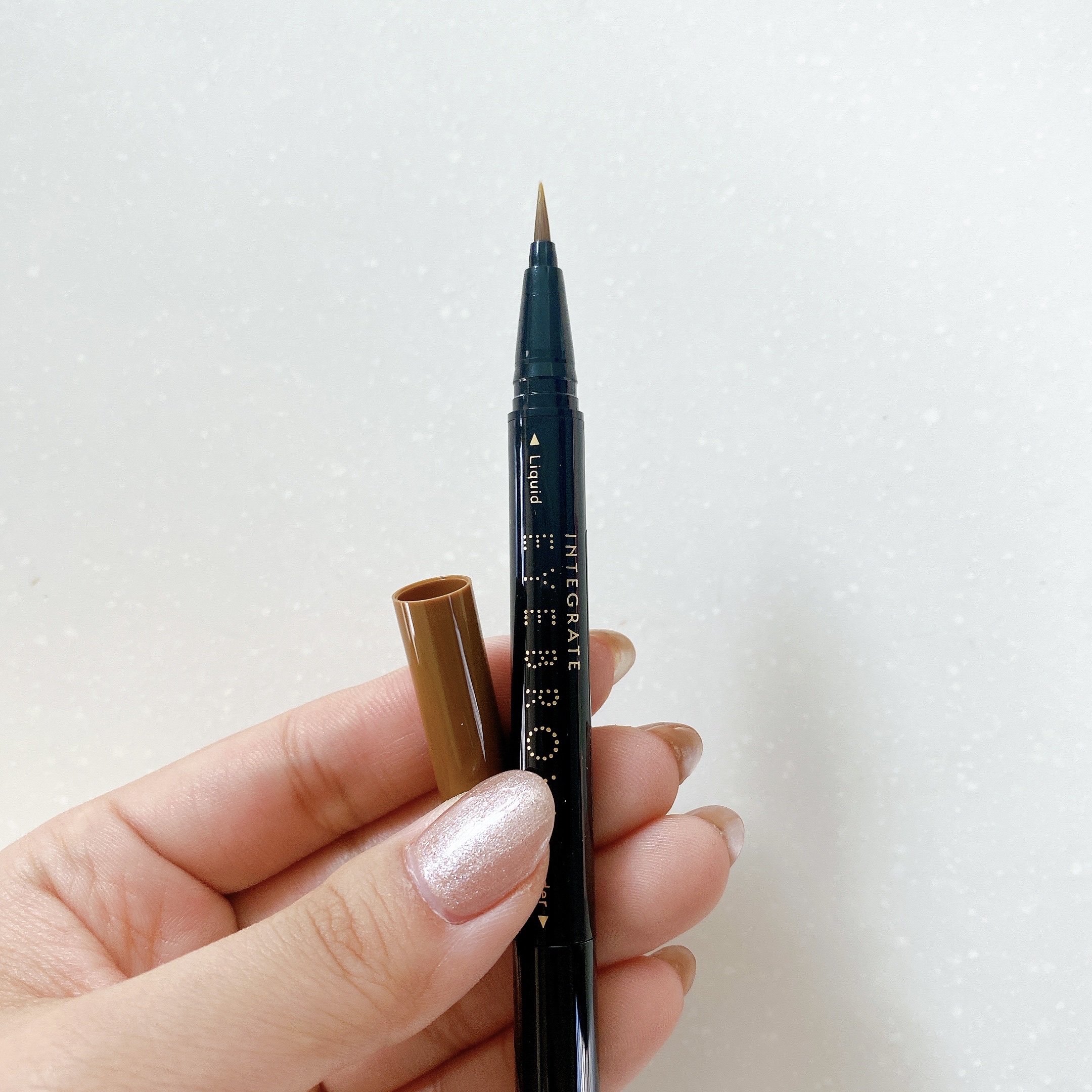 ビューティーガイドアイブロー N/インテグレート/リキッドアイブロウを使ったクチコミ（3枚目）