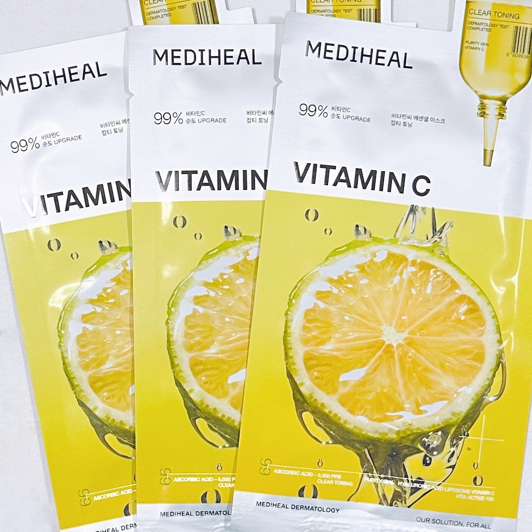 ビタミンＣ エッセンシャルマスククリアトーニング 1枚/MEDIHEAL/シートマスク・パックを使ったクチコミ（2枚目）