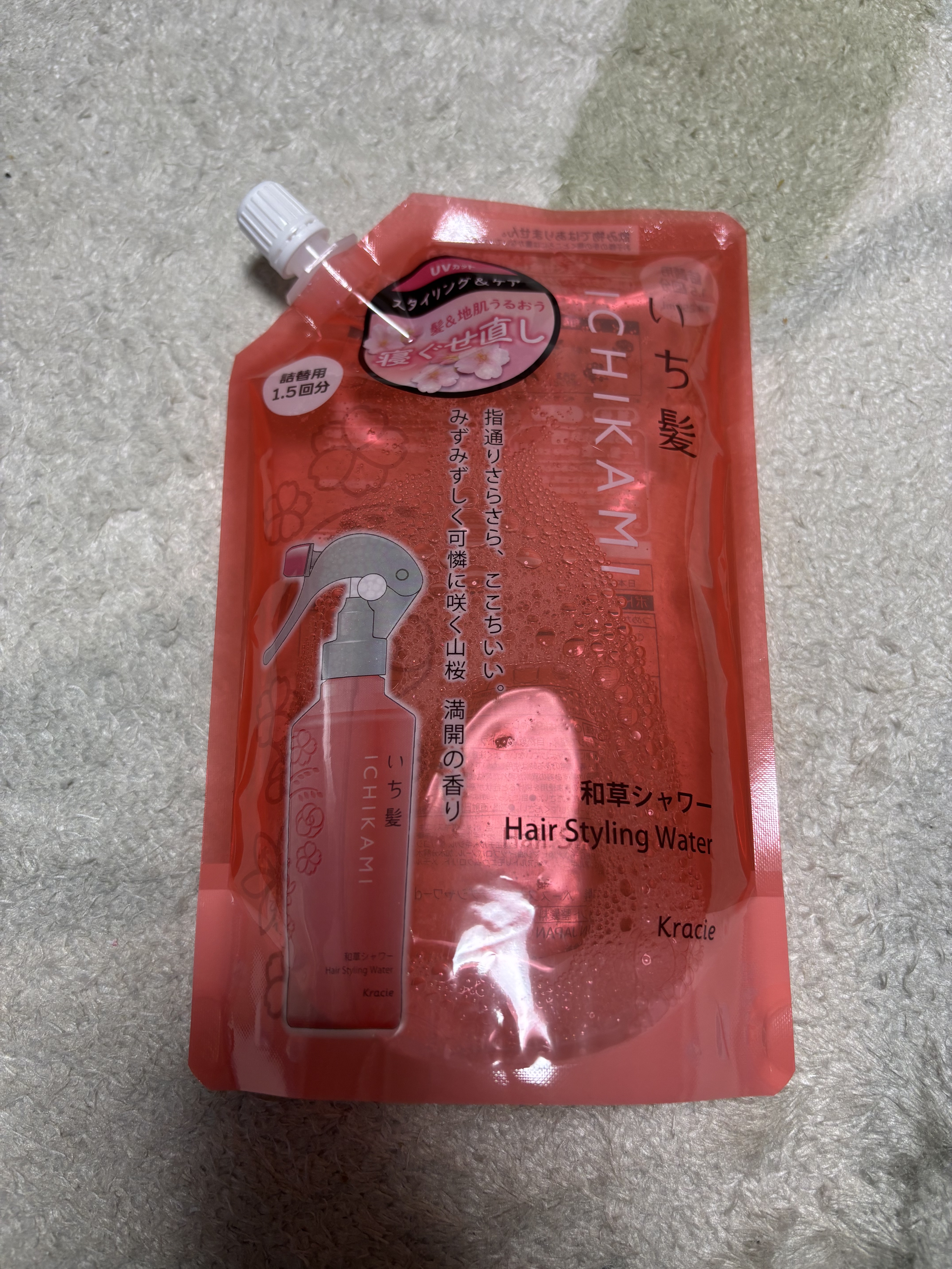 髪＆地肌うるおう寝ぐせ直し和草シャワー/いち髪/ヘアミストを使ったクチコミ（1枚目）