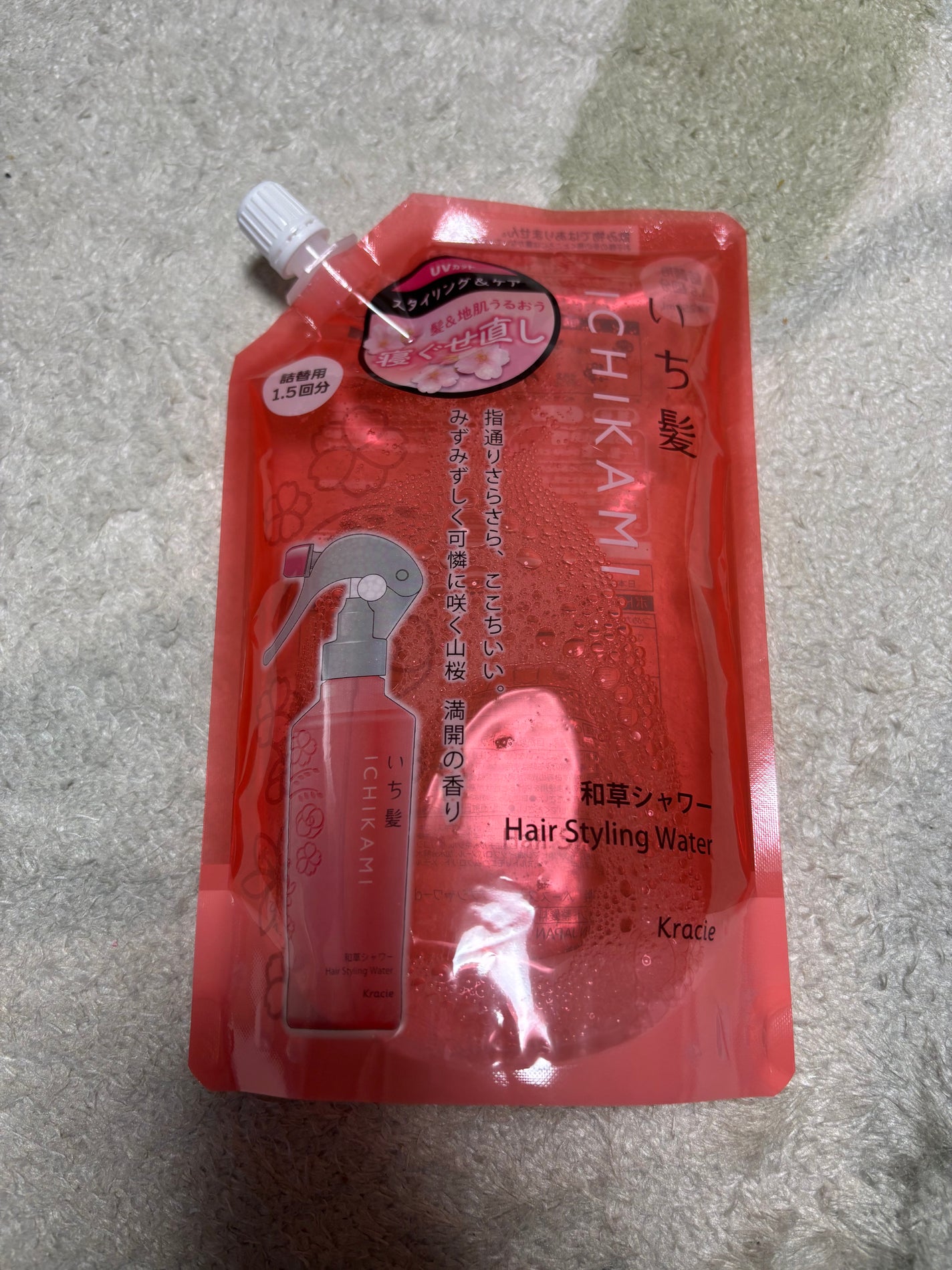 髪&地肌うるおう寝ぐせ直し和草シャワー/いち髪/ヘアミストを使ったクチコミ(1枚目)