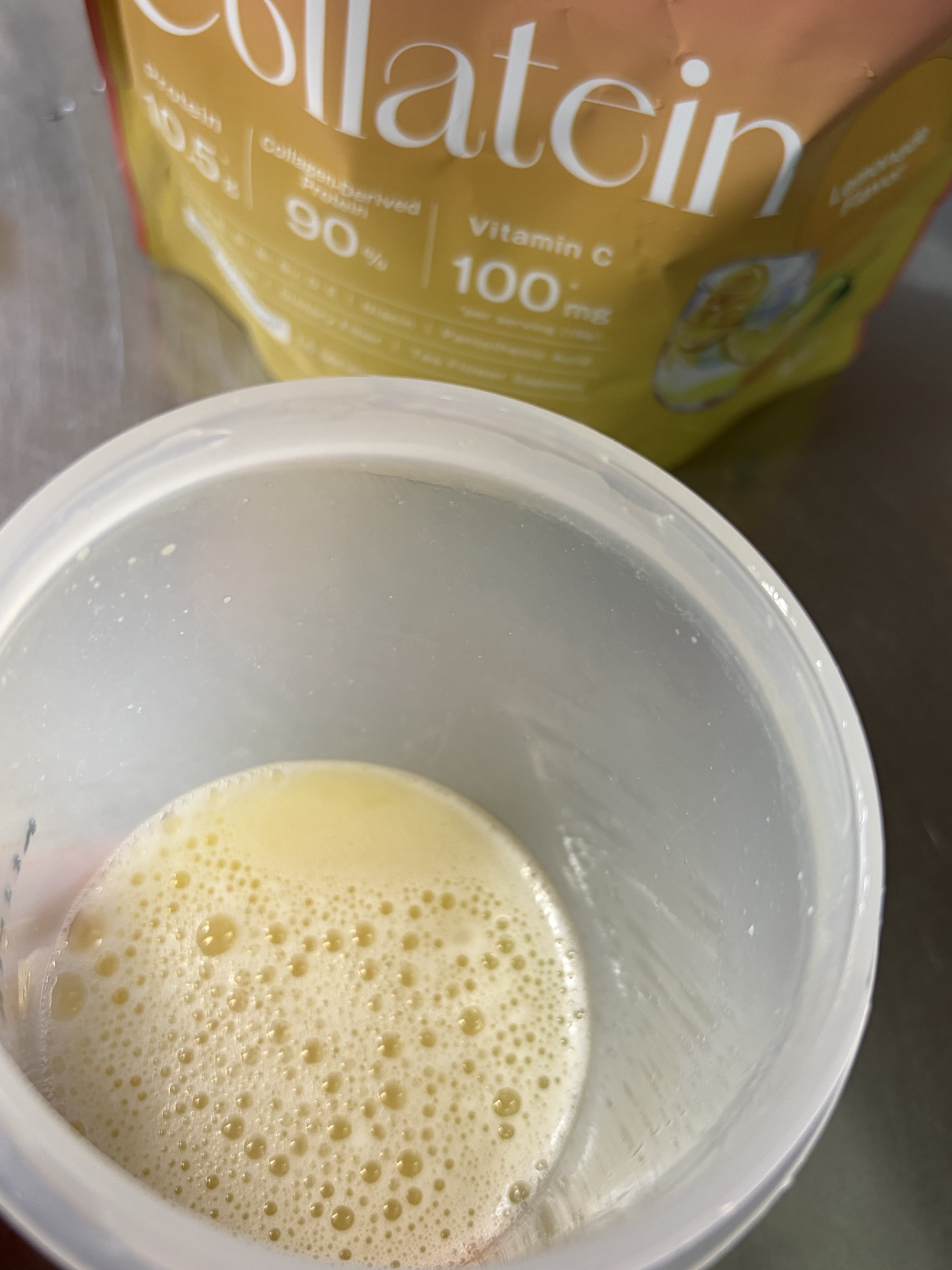 コラテイン コラーゲンプロテイン レモネード味/Collatein/その他プロテインを使ったクチコミ（3枚目）