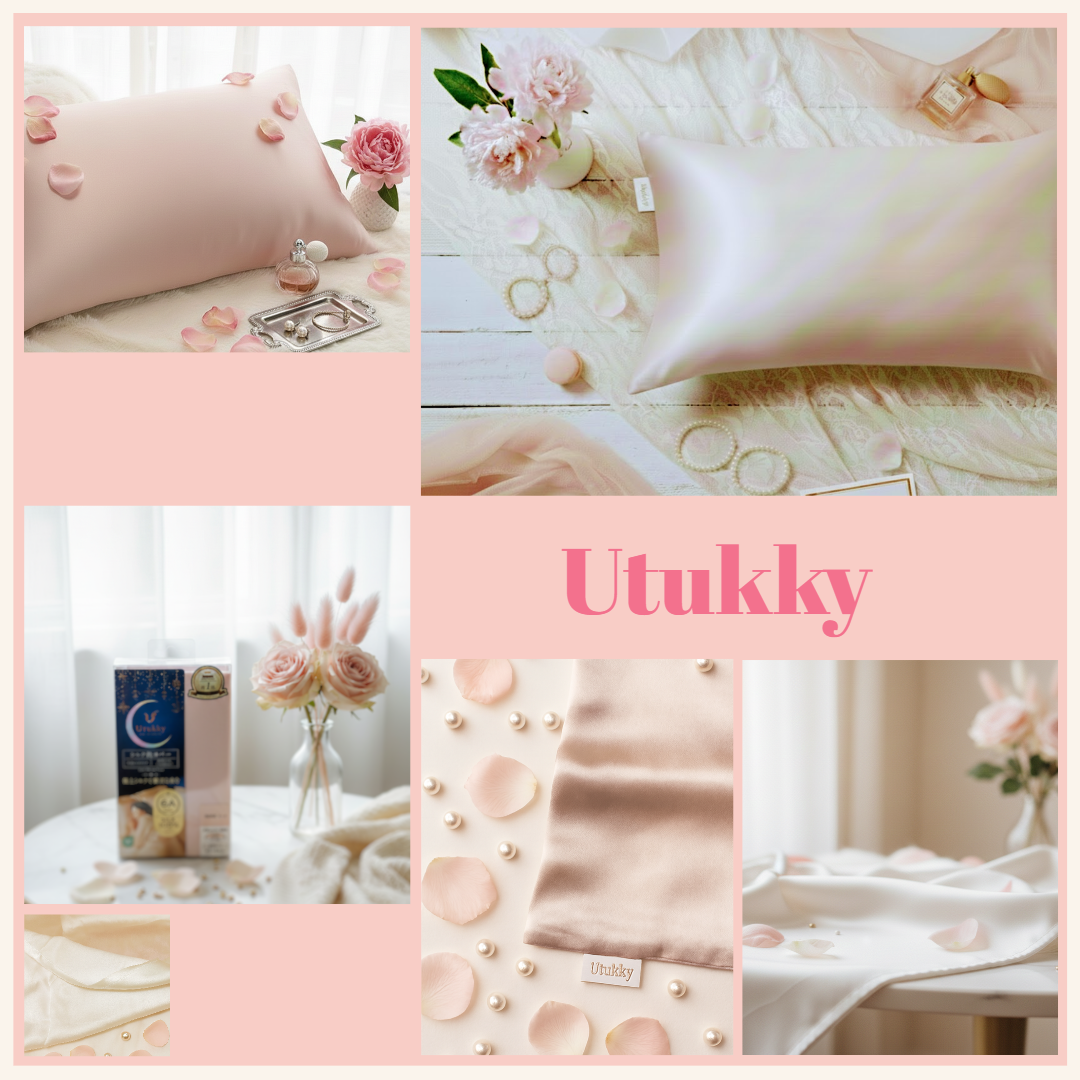 Utukky シルク枕カバーのクチコミ「ローズをお試しさせていただきしました🌹

パッケージを開けた瞬間、

上品でやわらかいローズカ.....」（1枚目）