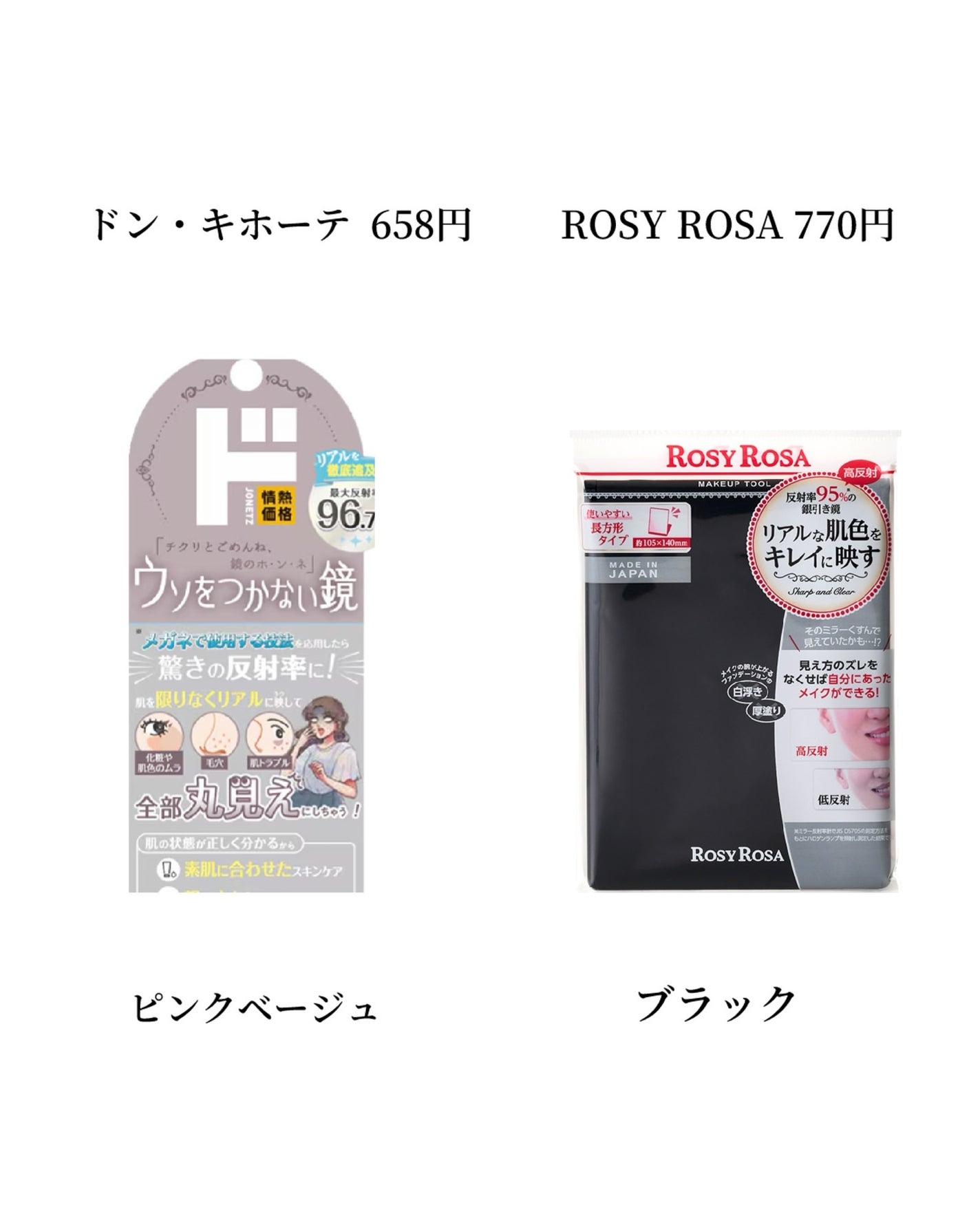 リアルックミラー/ロージーローザ/その他化粧小物を使ったクチコミ(3枚目)