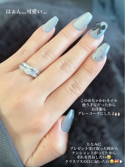 オーリオ ノーグルーネイル/ollio/ネイルチップ・パーツを使ったクチコミ(4枚目)