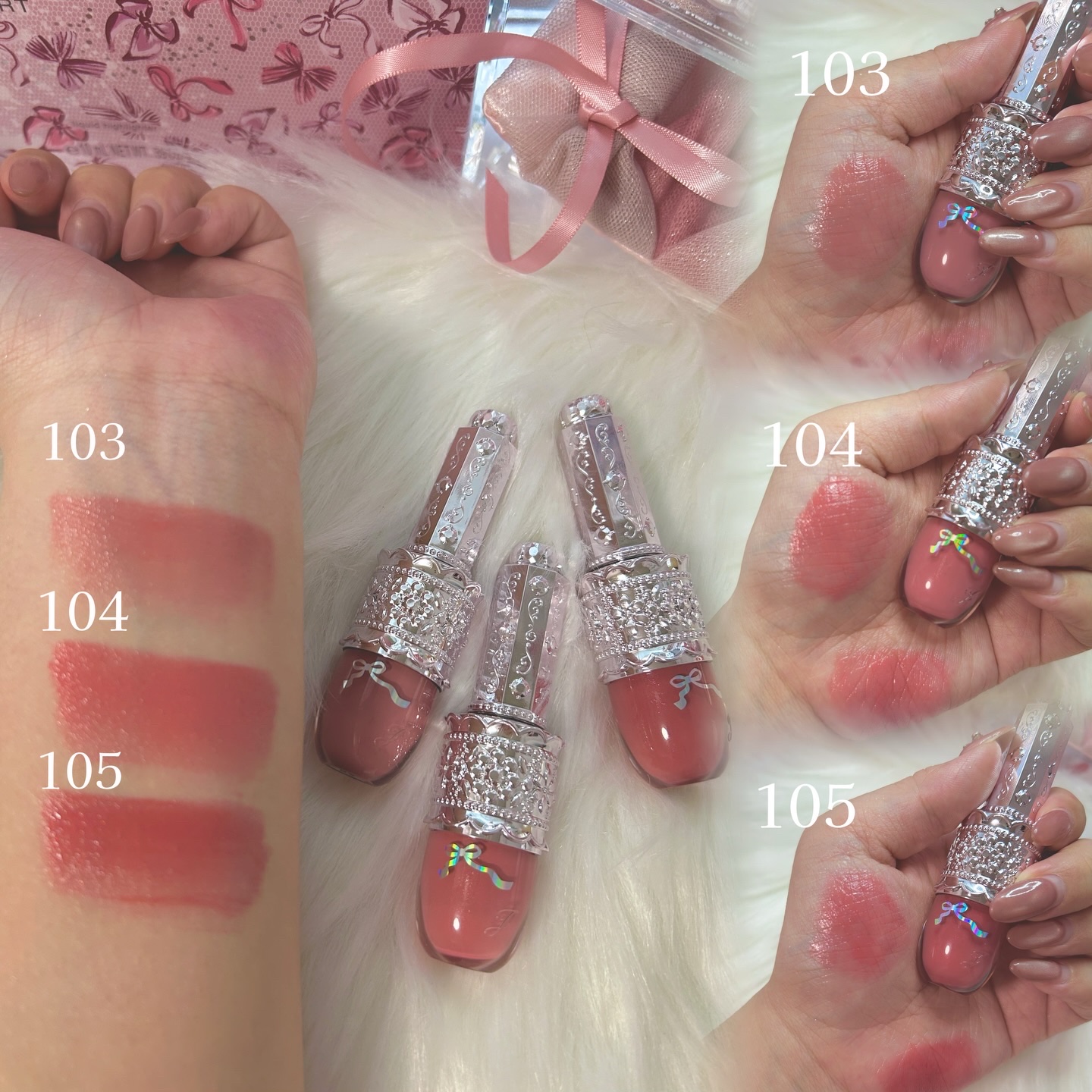 リップラッカー　ブルーミングガーランド/JILL STUART/口紅を使ったクチコミ（3枚目）