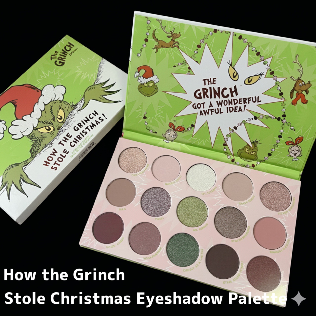 ColourPop X The Grinch Full Collection Set /ColourPop/アイシャドウパレットを使ったクチコミ（3枚目）
