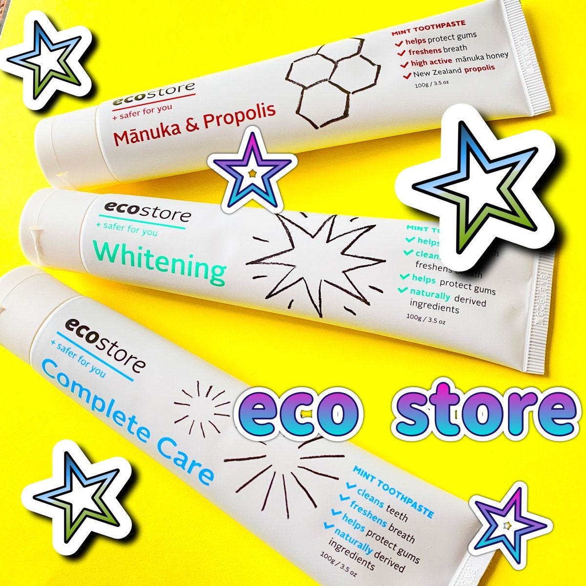 ecostore トゥースペースト＜マヌカ＆プロポリス＞のクチコミ「【PR】eco store(@ecostorejp )様から
トゥースペースト頂きました🎁
🟩.....」（1枚目）