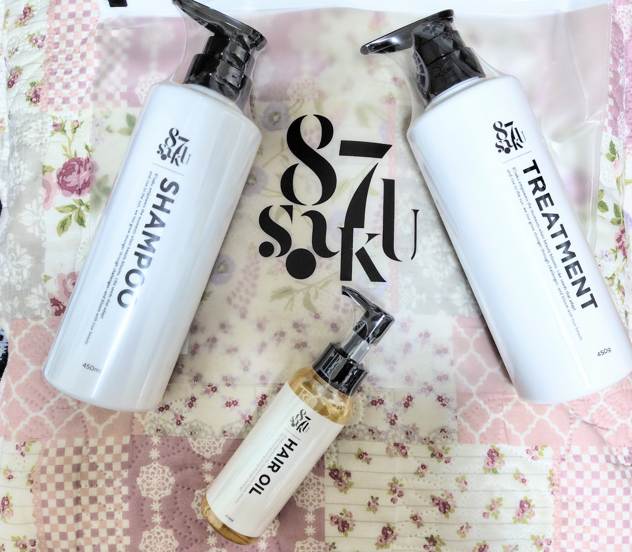 87saku ハナサク シルキーリペア ヘアオイル/87saku/ヘアオイルを使ったクチコミ（2枚目）