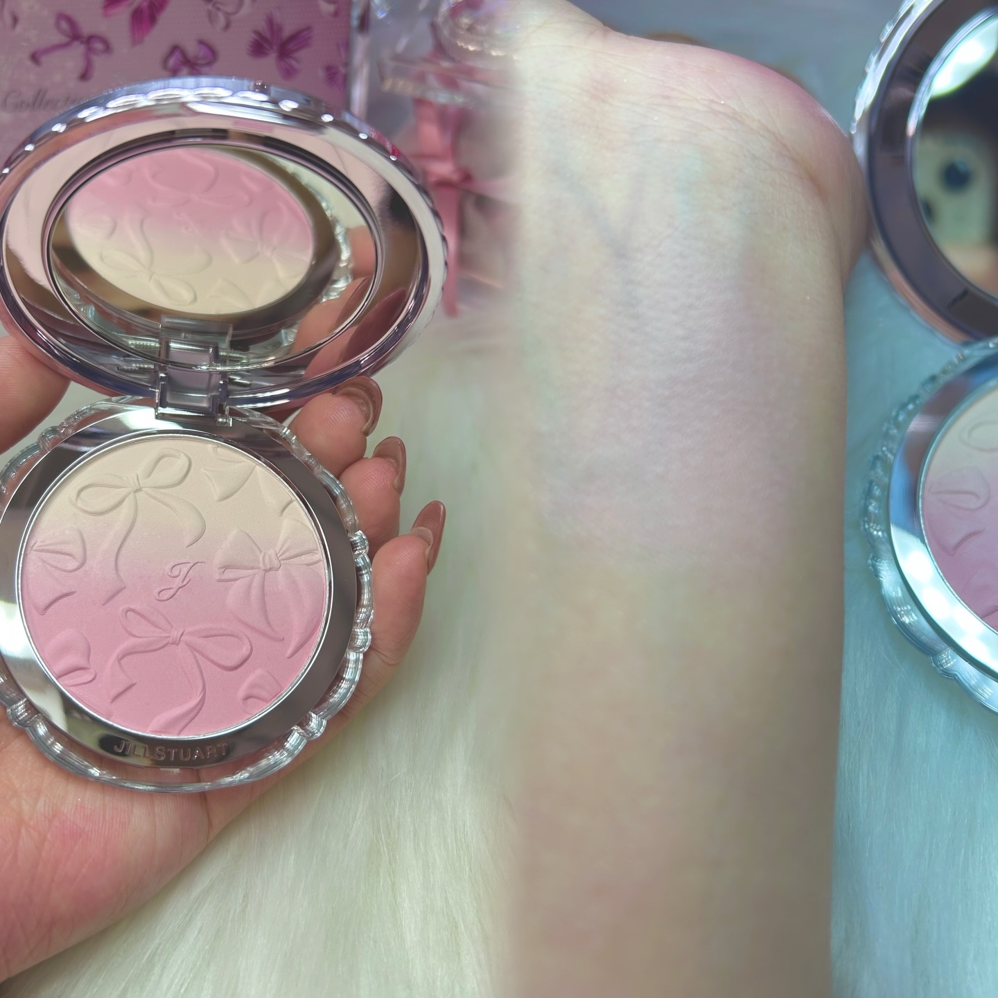 リップラッカー　ブルーミングガーランド/JILL STUART/口紅を使ったクチコミ（2枚目）