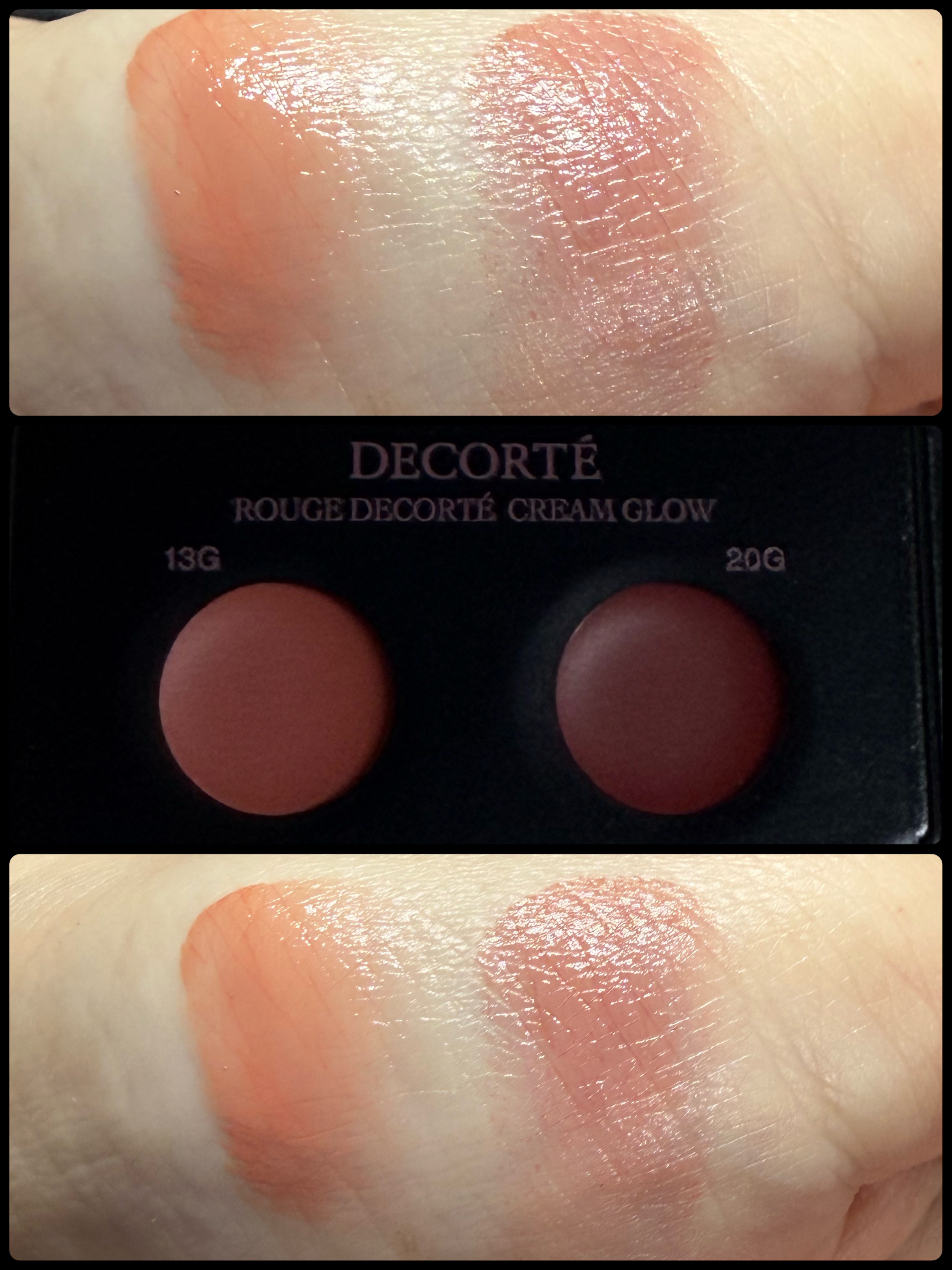 DECORTÉ ルージュデコルテ　クリームグロウ
13G my theory
20G spice of love

美的にておまけでついてきたサンプルです！

DECORTÉのリップとても気になっていたので試せて嬉しい！

ルージュデコルテ