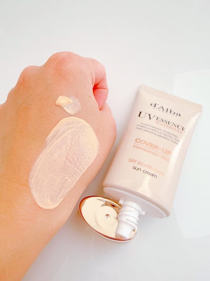 ウォータフルトーンアップサンクリーム(カバーベージュ)/ダルバ/日焼け止め・UVケアを使ったクチコミ(2枚目)