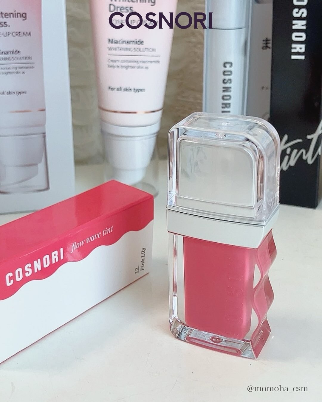 COSNORI フローウェーブティントのクチコミ「コスノリ(COSNORI)
ウェーブティント 12 ピンクリリー(Plink Lily)

塗.....」（2枚目）