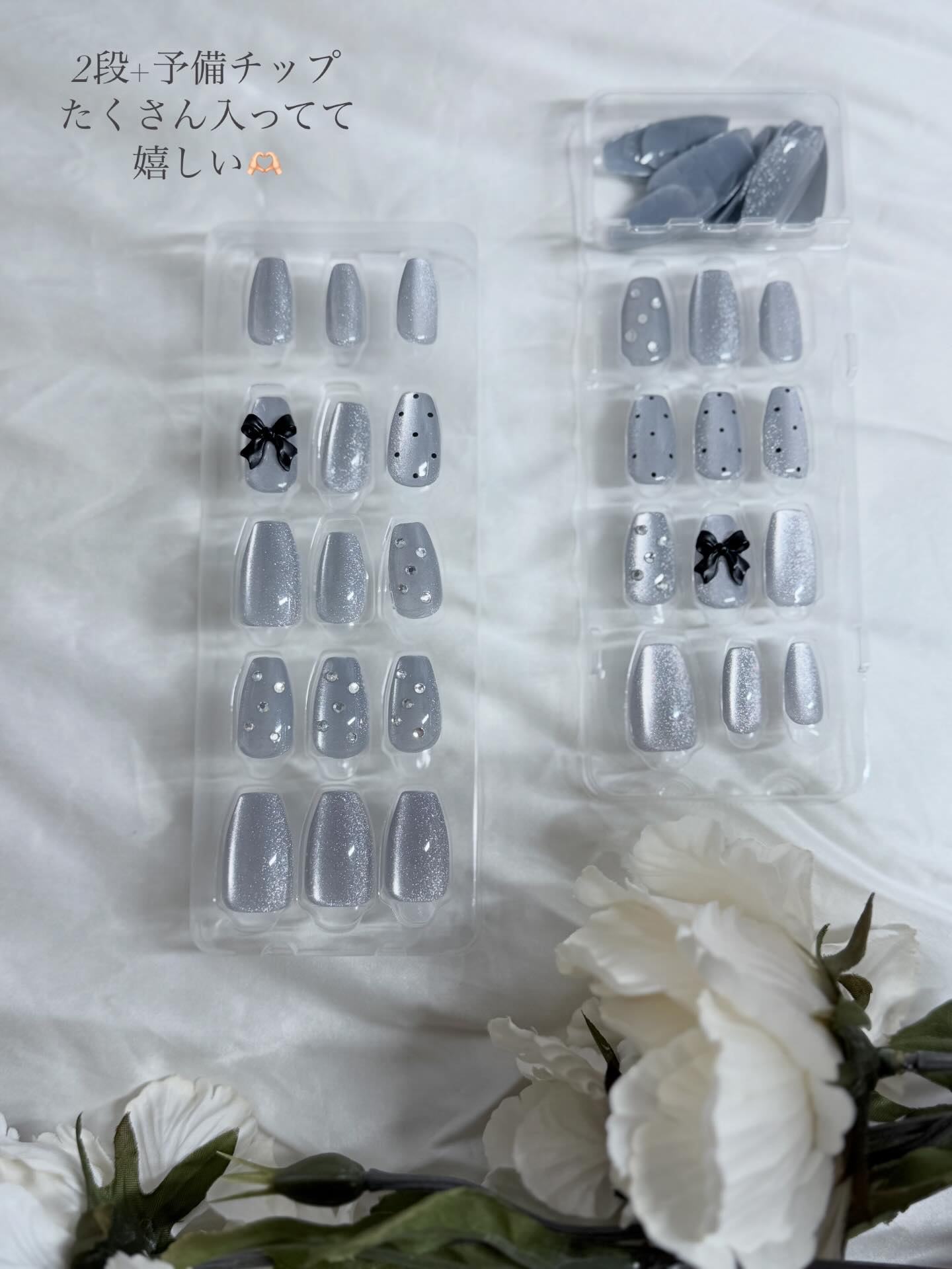 オーリオ ノーグルーネイル/ollio/ネイルチップ・パーツを使ったクチコミ（3枚目）