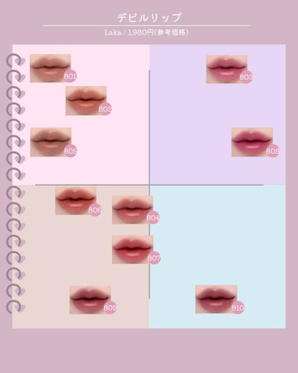ラカ デビルリップ/Laka/口紅を使ったクチコミ(2枚目)