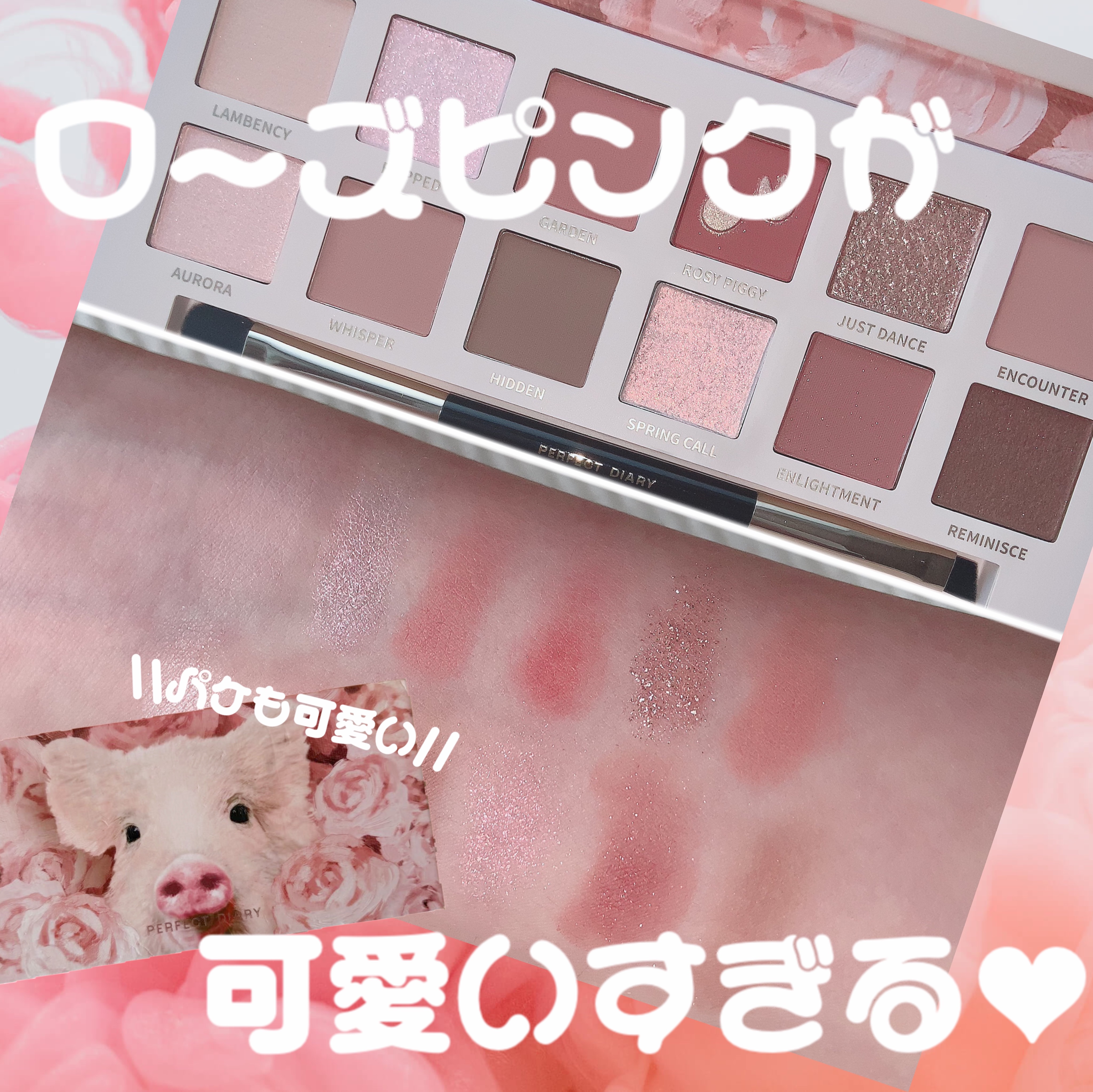 エクスプローラ12色 動物アイシャドウパレット/PERFECT DIARY/アイシャドウパレットを使ったクチコミ（1枚目）