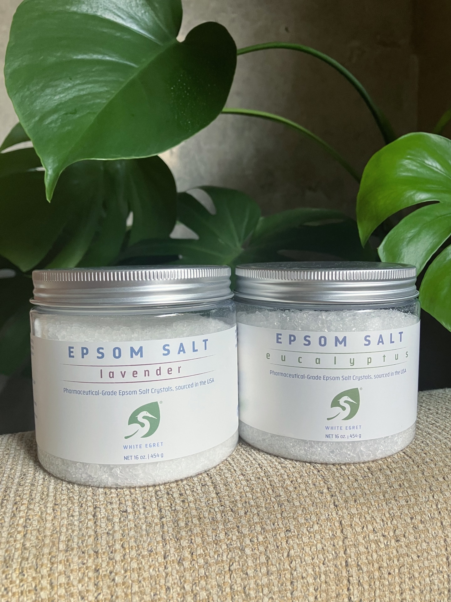 White Egret Personal Care エプソムソルトのクチコミ「WHITE EGRET
EPSOM SALT
ラベンダー、ユーカリ

#Merメルのコスメ購入.....」（1枚目）