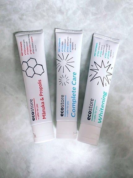 ecostore トゥースペースト<マヌカ&プロポリス>のクチコミ「ちゃんとしてる人はもう始めてる!オーラル&口臭ケア🦷⟡.·
植物・ミネラル由来成分にこだ.....」(2枚目)