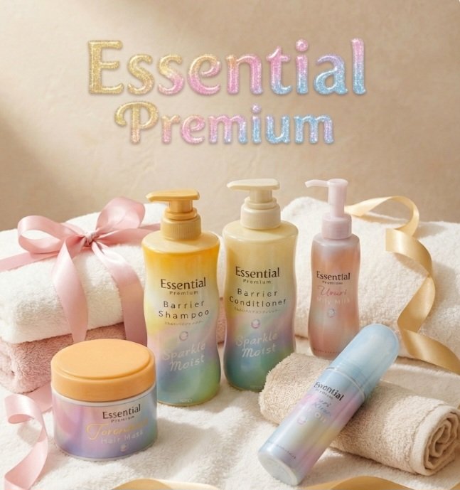 エッセンシャルプレミアム バリアシャンプー・コンディショナー スパークルモイスト/エッセンシャル/市販シャンプーを使ったクチコミ（1枚目）