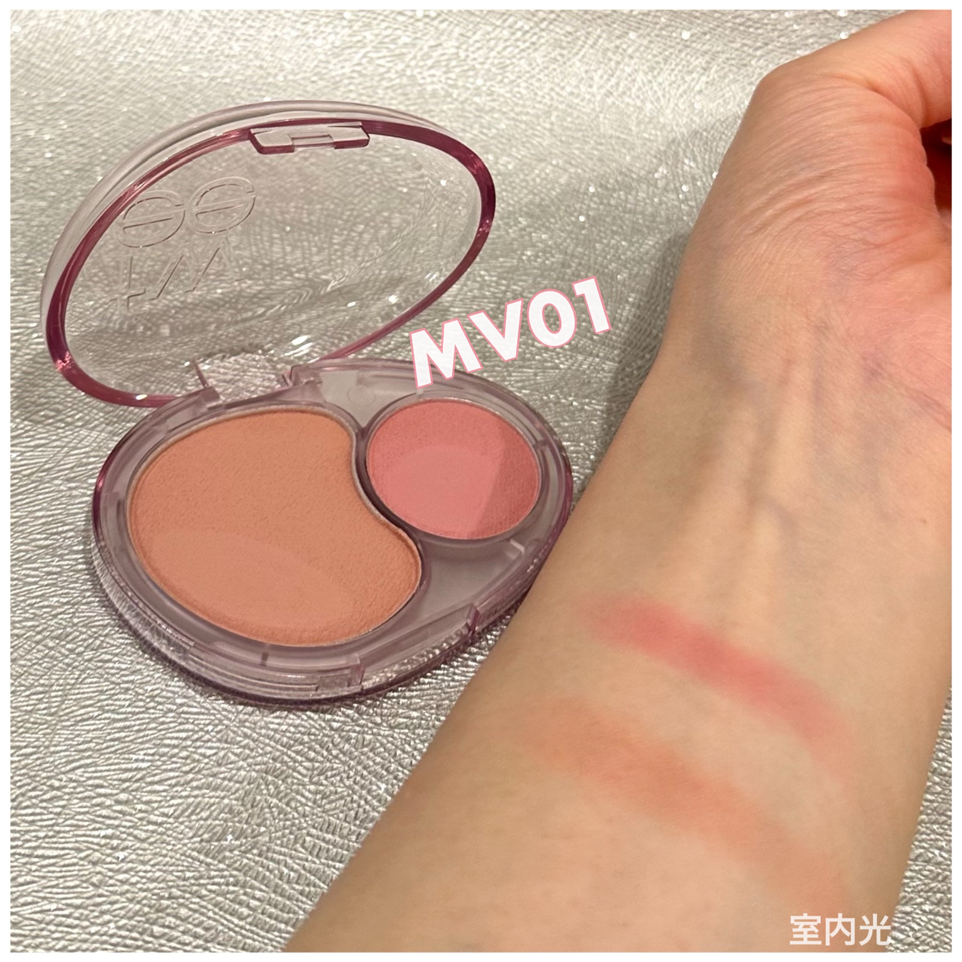 デュアルチークメロウ/fwee/ジェル・クリームチークを使ったクチコミ（3枚目）