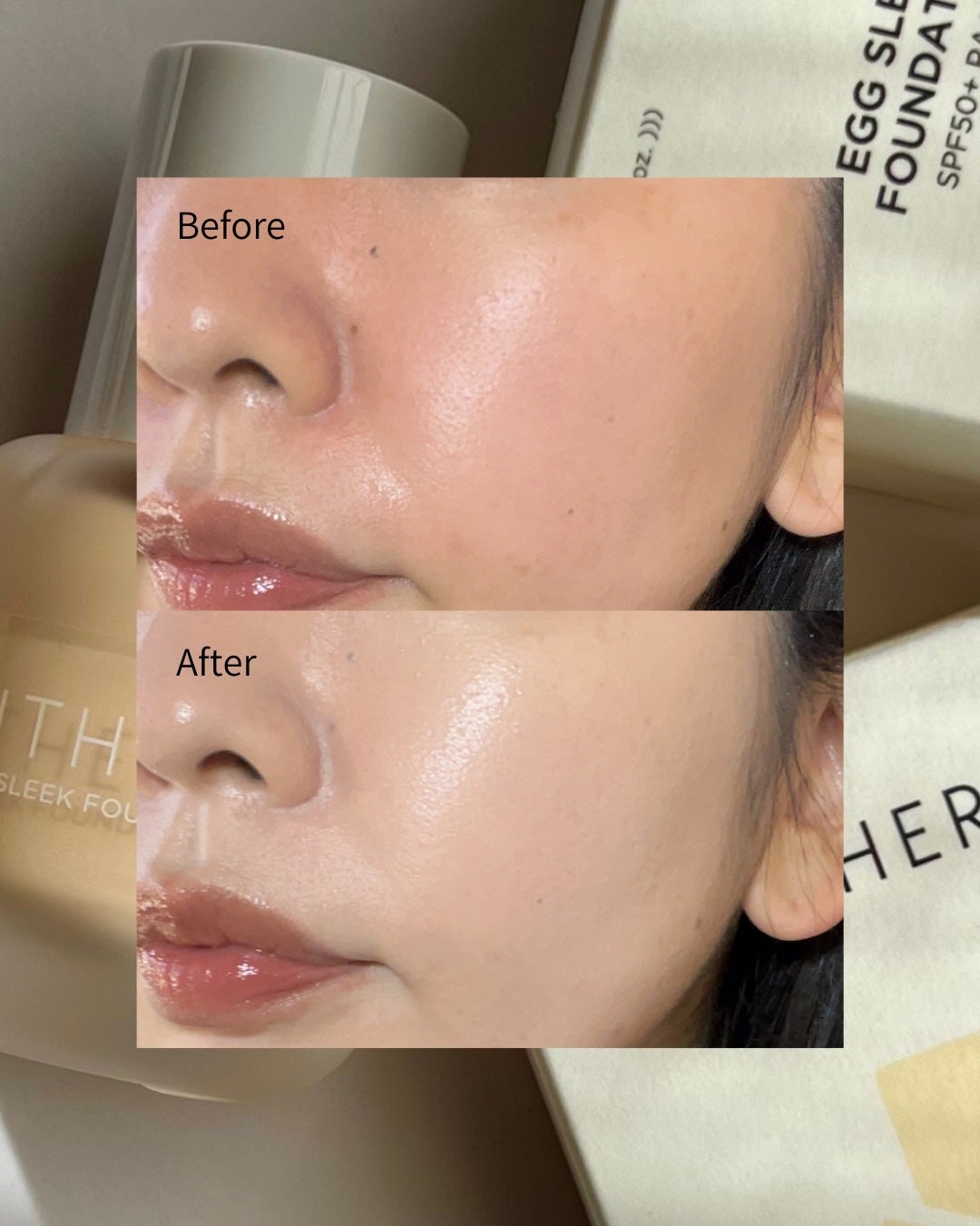 エッグスリックファンデーション/EITHER&/リキッドファンデーションを使ったクチコミ(6枚目)