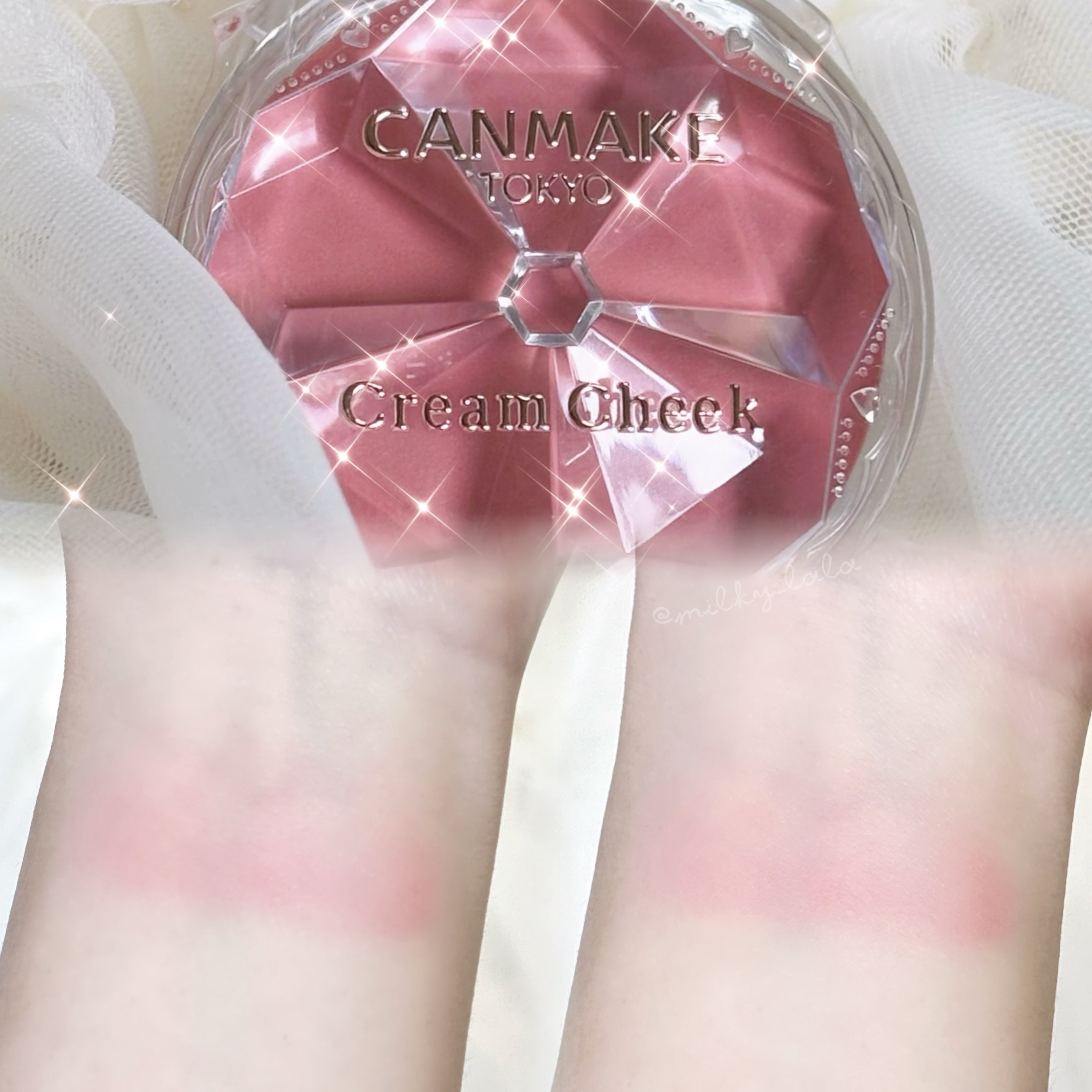 クリームチーク 24 ピーチムース/キャンメイク/ジェル・クリームチークを使ったクチコミ（2枚目）