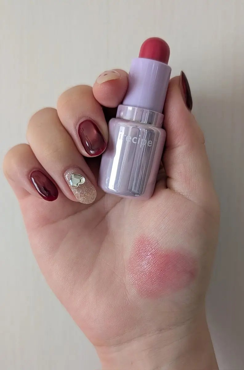 バイブアップライン リップバーム デュオセット/irecipe/メイクアップキットを使ったクチコミ（2枚目）