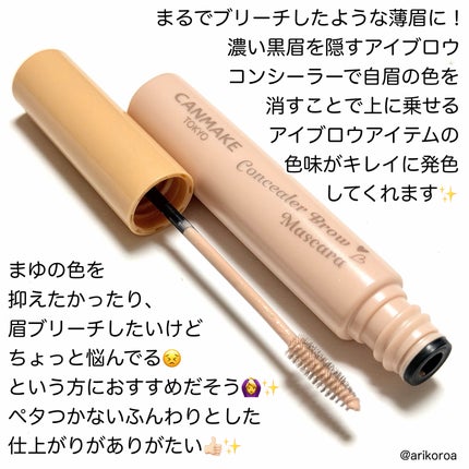 コンシーラーブロウマスカラ/キャンメイク/その他アイブロウを使ったクチコミ(2枚目)