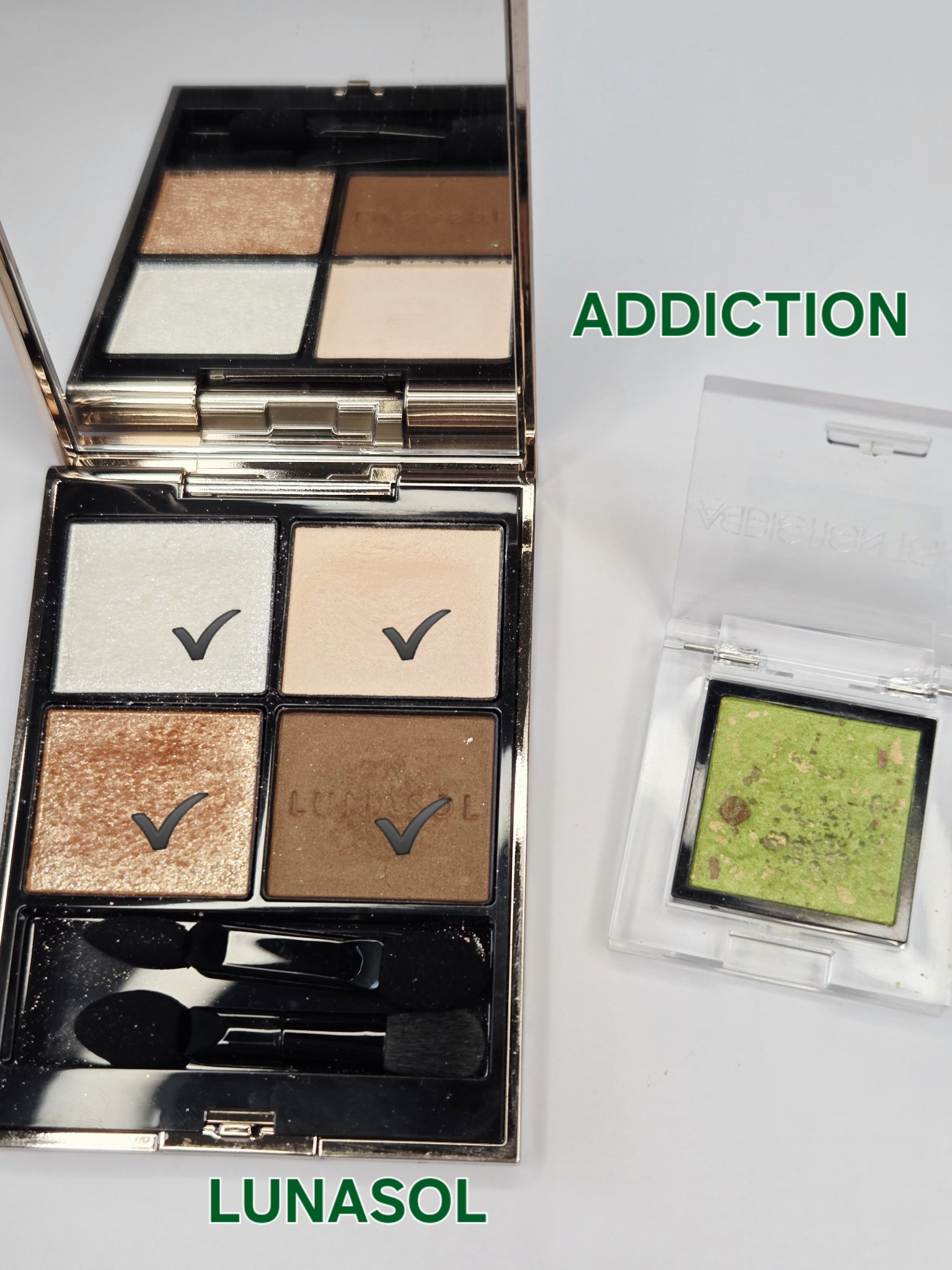 ザ アイシャドウ アンポリッシュ ジェム 101 Cleopatra Peridot/ADDICTION/単色アイシャドウを使ったクチコミ（1枚目）