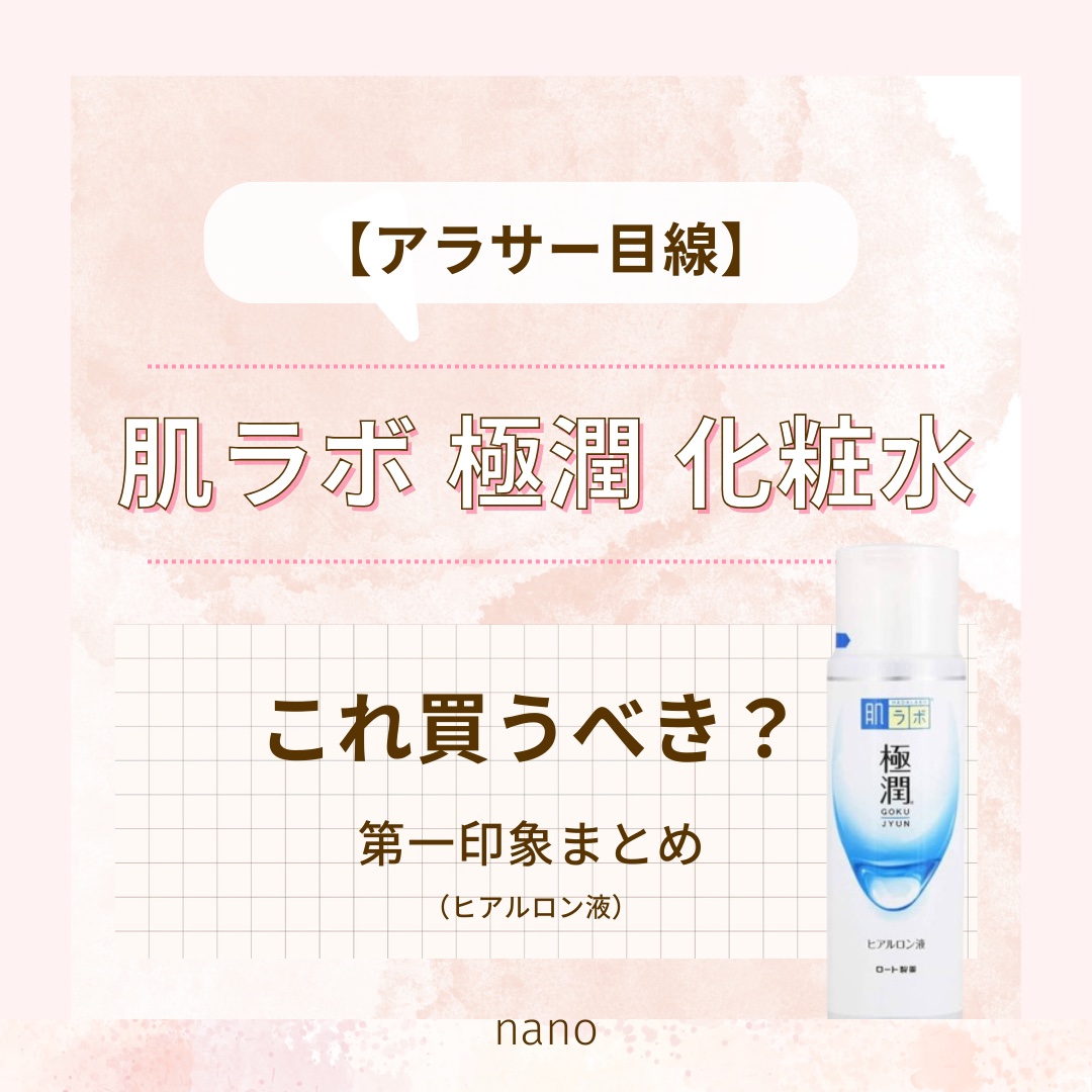 極潤ヒアルロン液（ハダラボモイスト化粧水d）/肌ラボ/化粧水を使ったクチコミ（1枚目）