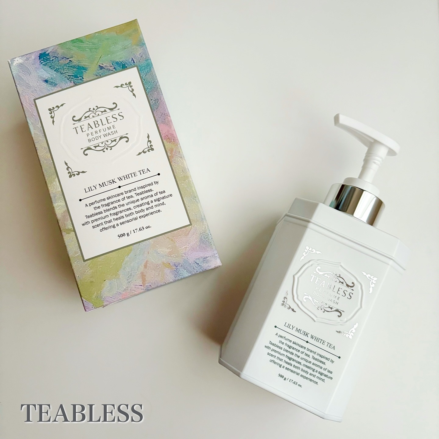 パフュームボディソープ リリィムスクホワイトティー/TEABLESS/ボディソープを使ったクチコミ（1枚目）