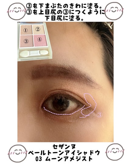 ペールトーンアイシャドウ/CEZANNE/アイシャドウを使ったクチコミ(6枚目)