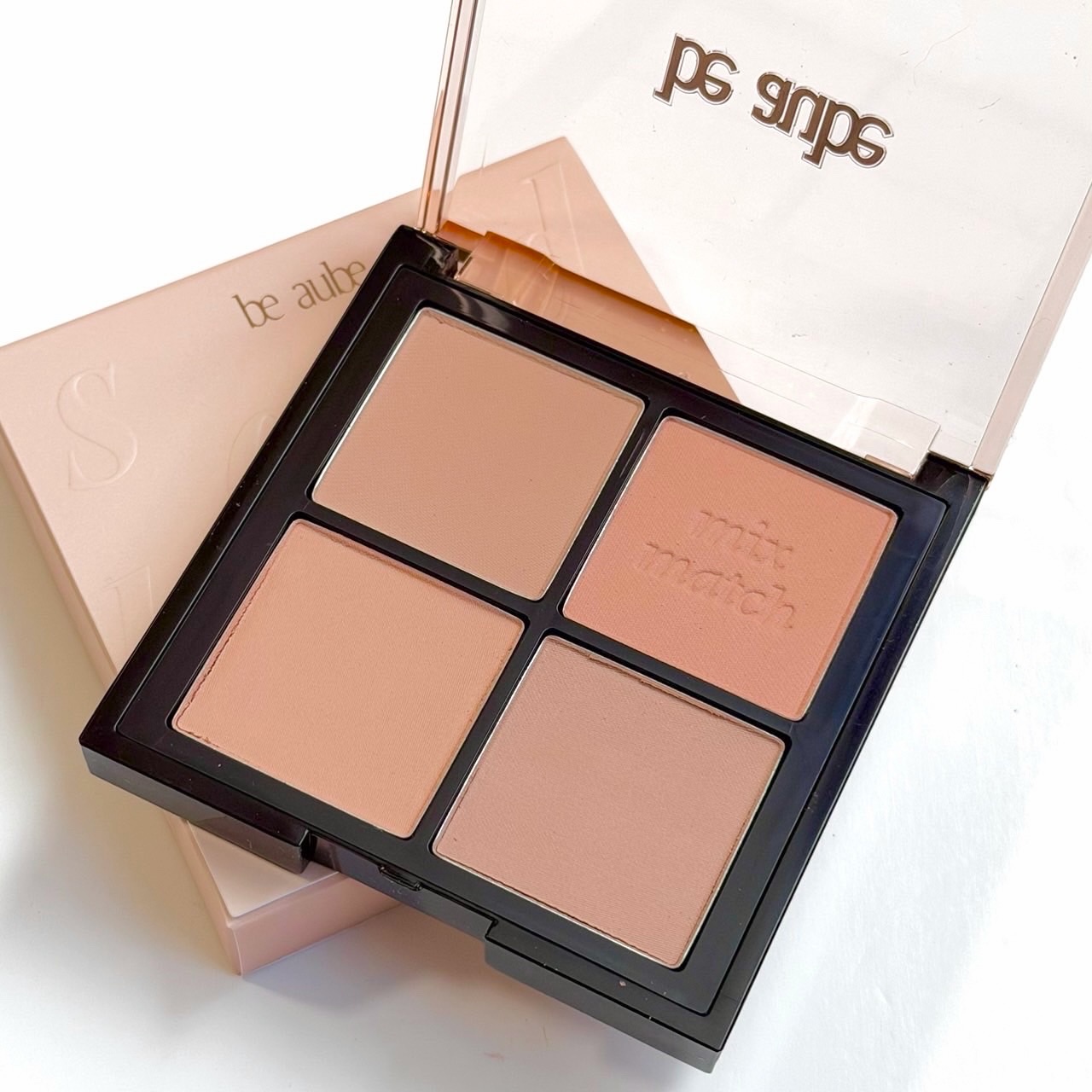 ミックスマッチチークパレット/be aube/パウダーチークを使ったクチコミ（2枚目）