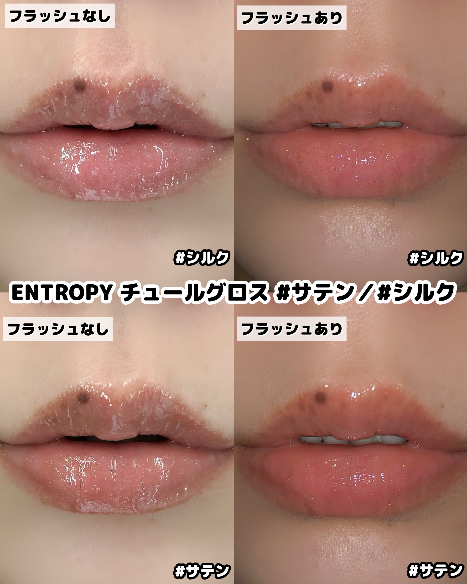 チュールグロス/ENTROPY/リップグロスを使ったクチコミ（3枚目）