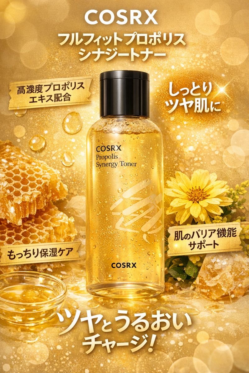 フルフィットプロポリスシナジートナー/COSRX/化粧水を使ったクチコミ（1枚目）