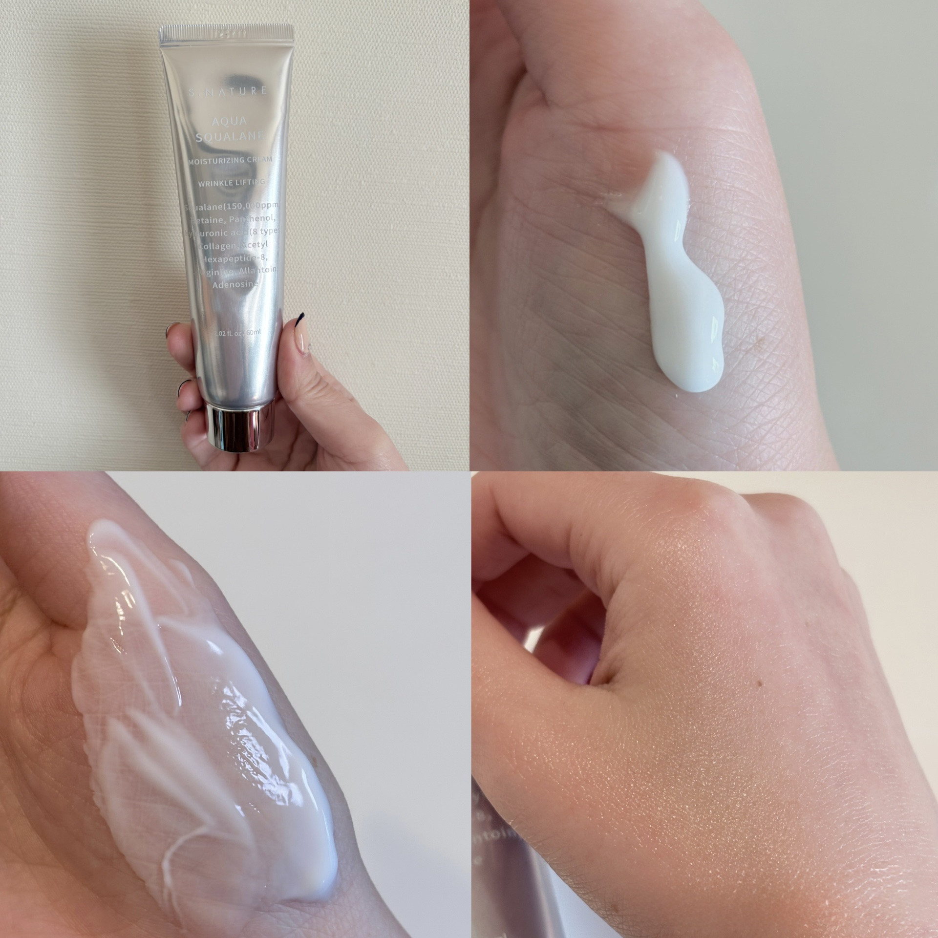 アクアスクワランモイスチャークリーム/S.NATURE/フェイスクリームを使ったクチコミ（2枚目）