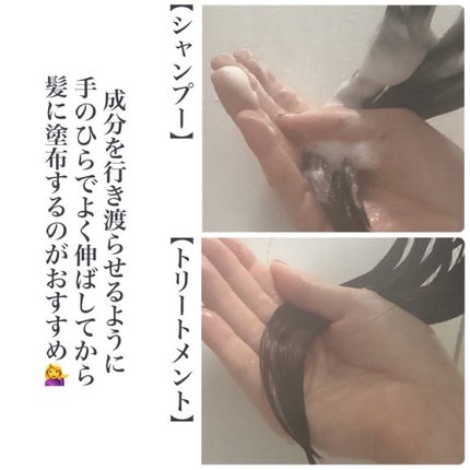 リポ ラボ ケラチンセラム ジェルモイスト シャンプー /トリートメントスリークリペア*/LIPO LABO/市販シャンプーを使ったクチコミ(4枚目)